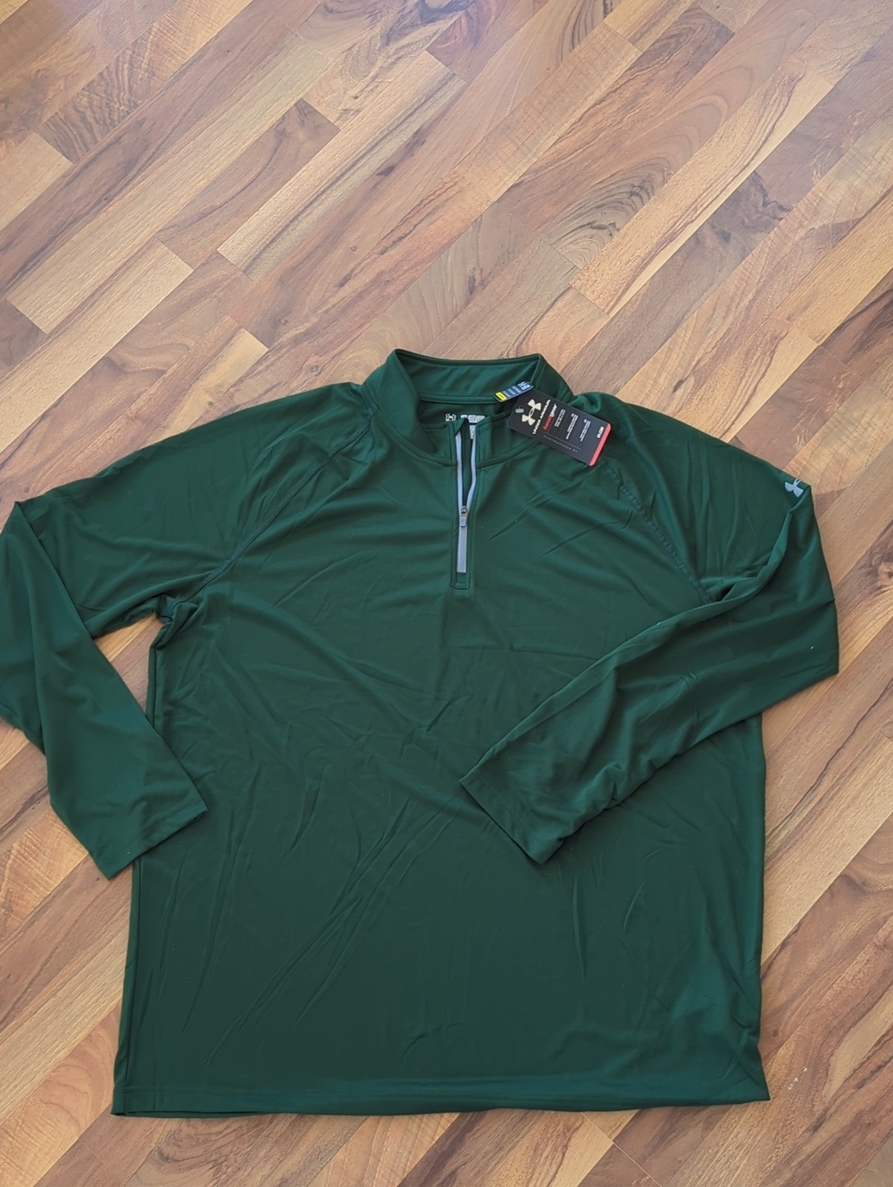 Under Armour Men’s Dark Green Quarter-Zip Performance Top